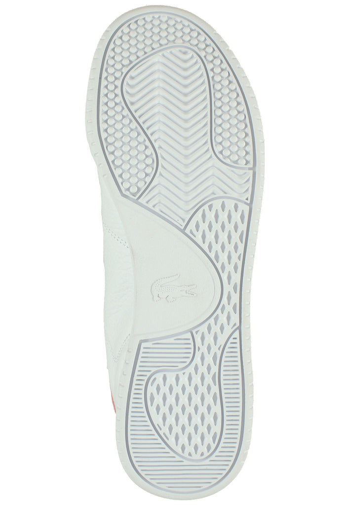 Lacoste Sneaker Leder/Textil Weiß/Rosa