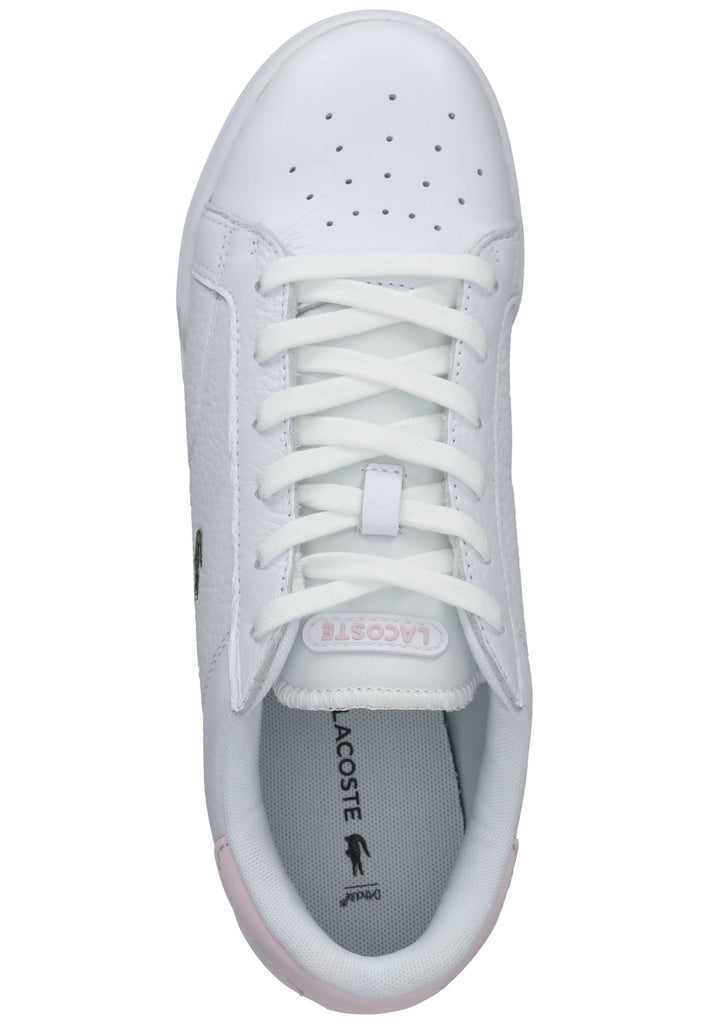 Lacoste Sneaker Leder/Textil Weiß/Rosa