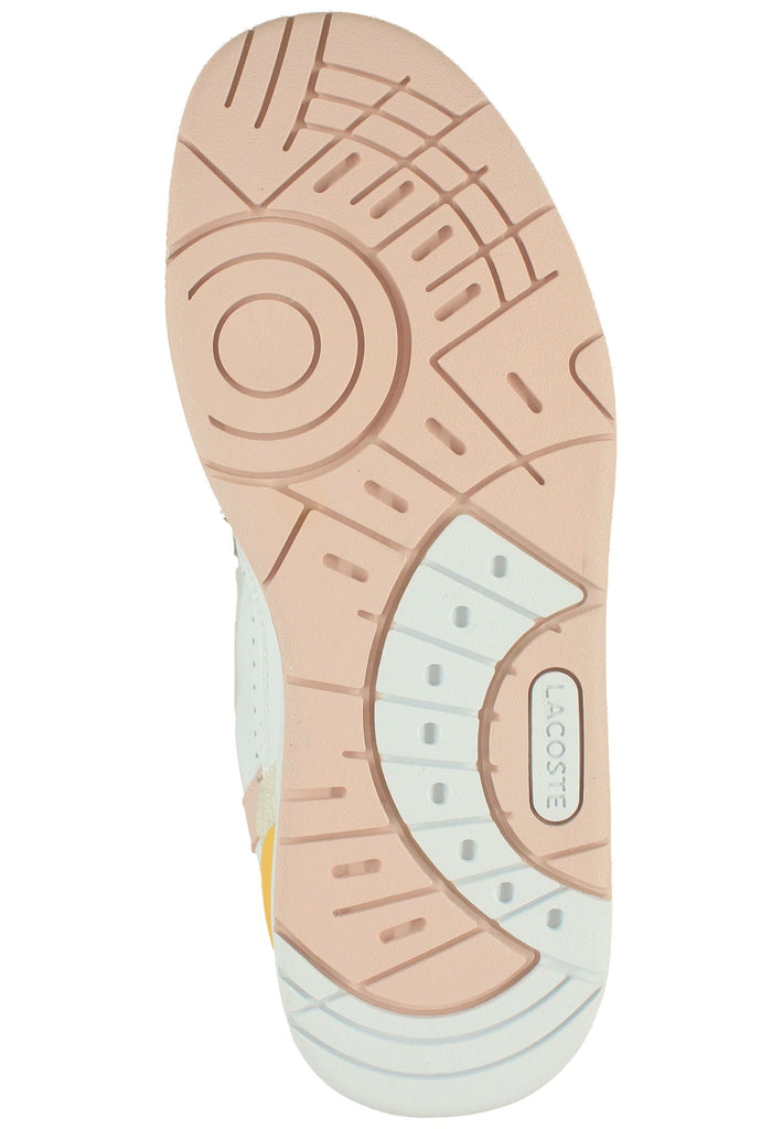 Lacoste Sneaker Leder/Textil Weiß/Rosa