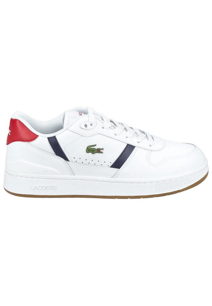 Lacoste Sneaker Leder/Textil Weiß/Rot