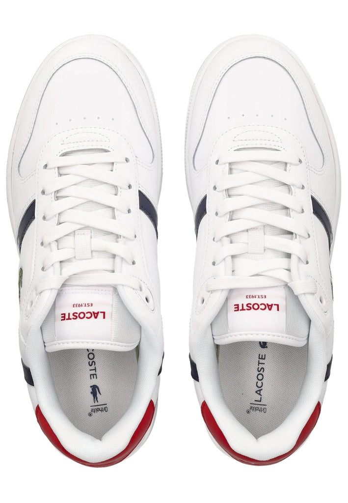 Lacoste Sneaker Leder/Textil Weiß/Rot