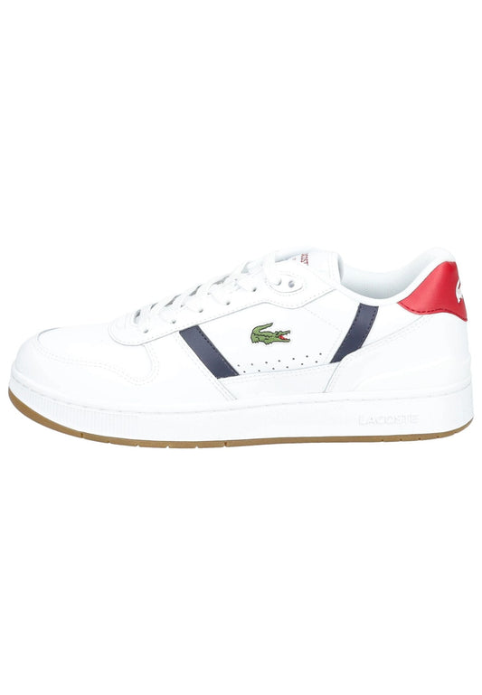 Lacoste Sneaker Leder/Textil Weiß/Rot