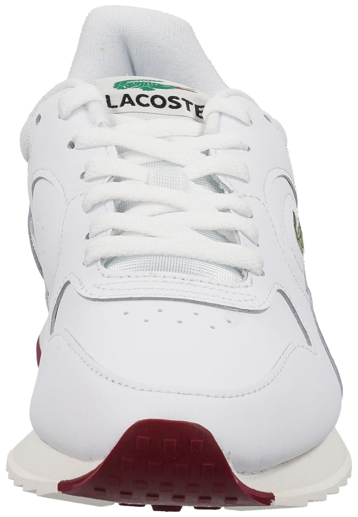 Lacoste Sneaker Leder/Textil Weiß/Rot