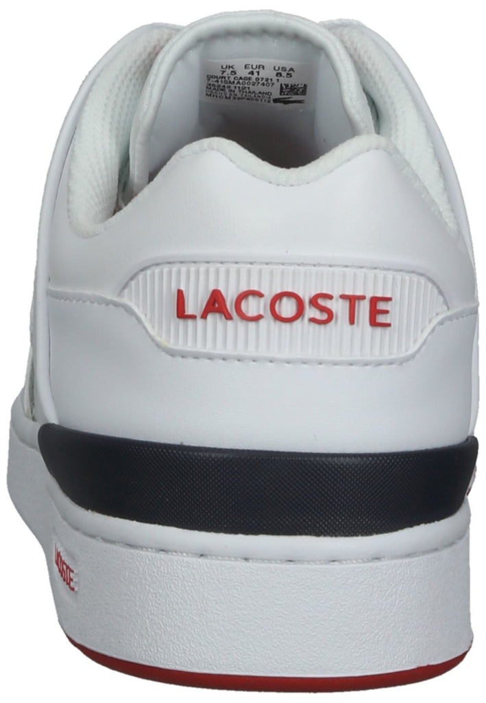 Lacoste Sneaker Leder/Textil Weiß/Rot