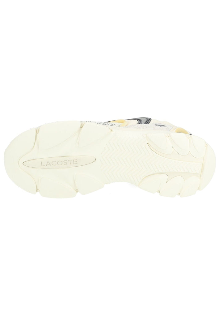 Lacoste Sneaker Leder/Textil Weiß/Schwarz