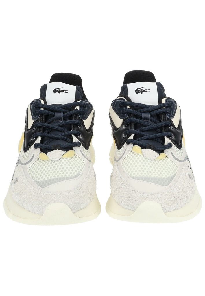 Lacoste Sneaker Leder/Textil Weiß/Schwarz