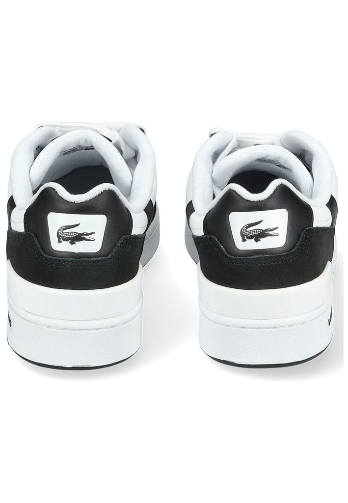Lacoste Sneaker Leder/Textil Weiß/Schwarz