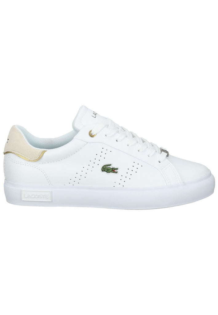 Lacoste Sneaker Leder Weiß/Beige