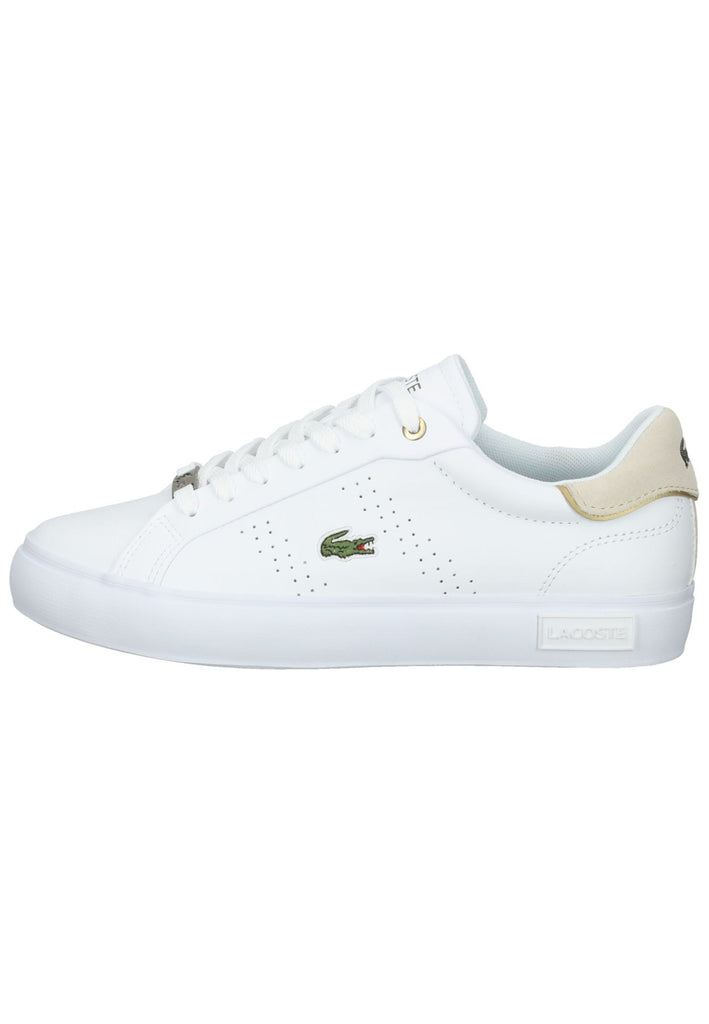 Lacoste Sneaker Leder Weiß/Beige