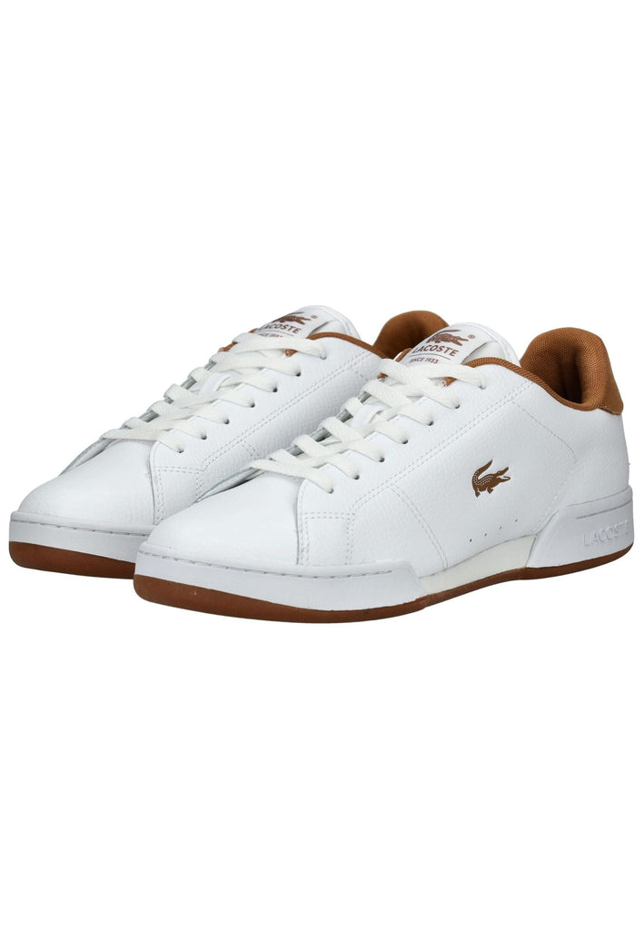 Lacoste Sneaker Leder Weiß/Braun
