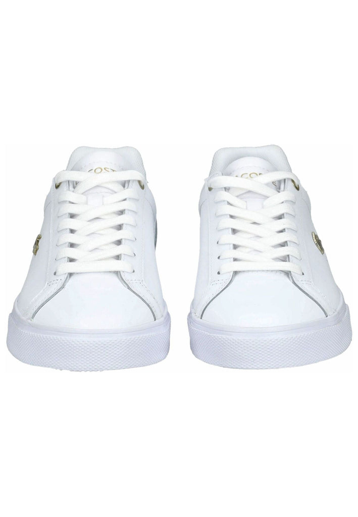 Lacoste Sneaker Leder Weiß/Gold