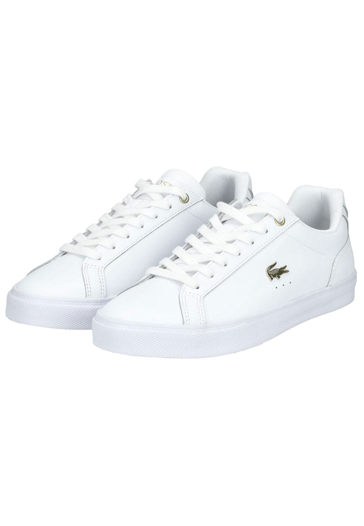 Lacoste Sneaker Leder Weiß/Gold