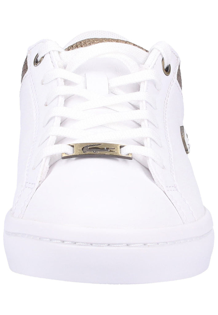 Lacoste Sneaker Leder Weiß/Gold