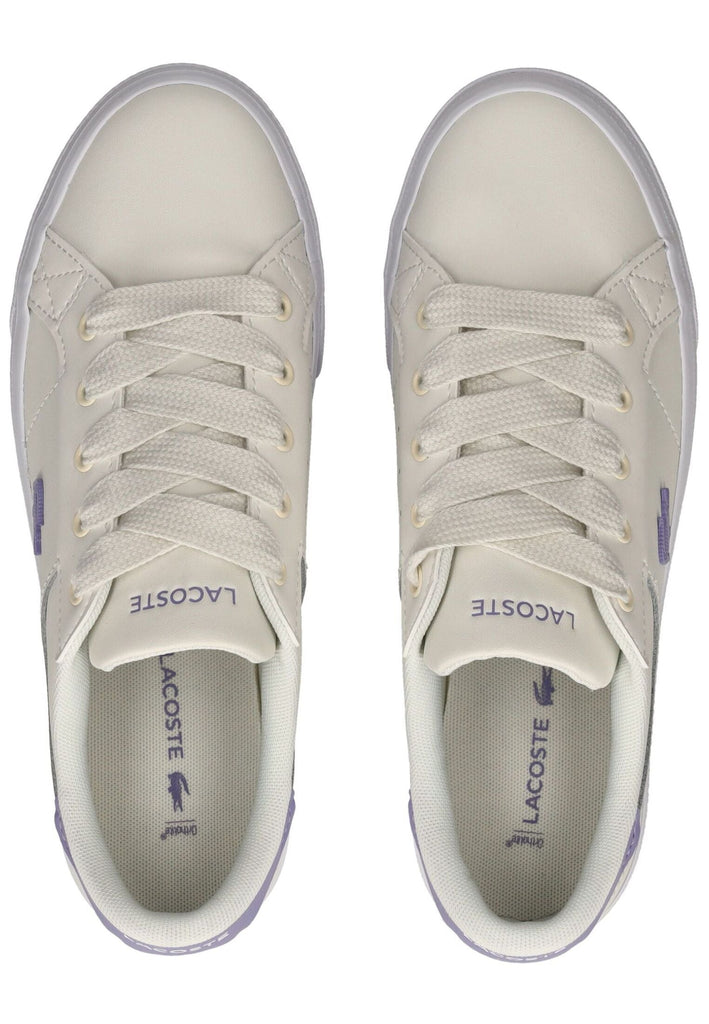 Lacoste Sneaker Leder Weiß/Lila