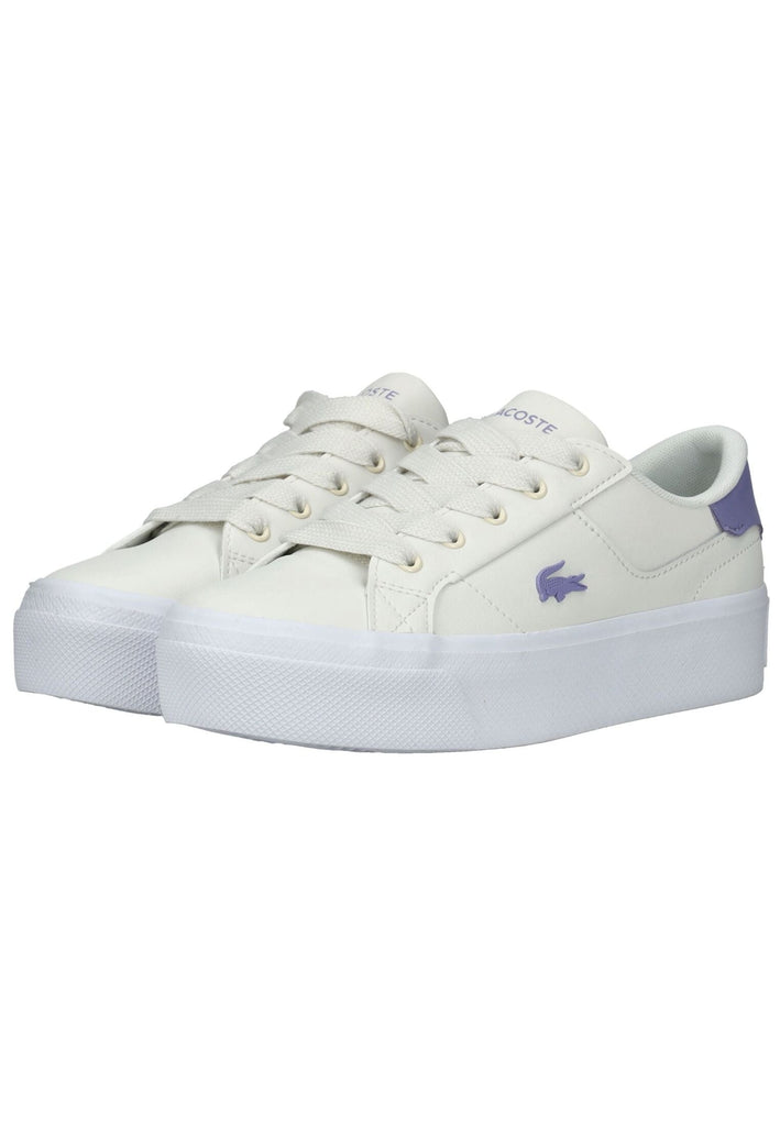 Lacoste Sneaker Leder Weiß/Lila