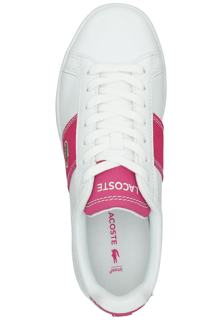 Lacoste Sneaker Leder Weiß/Pink
