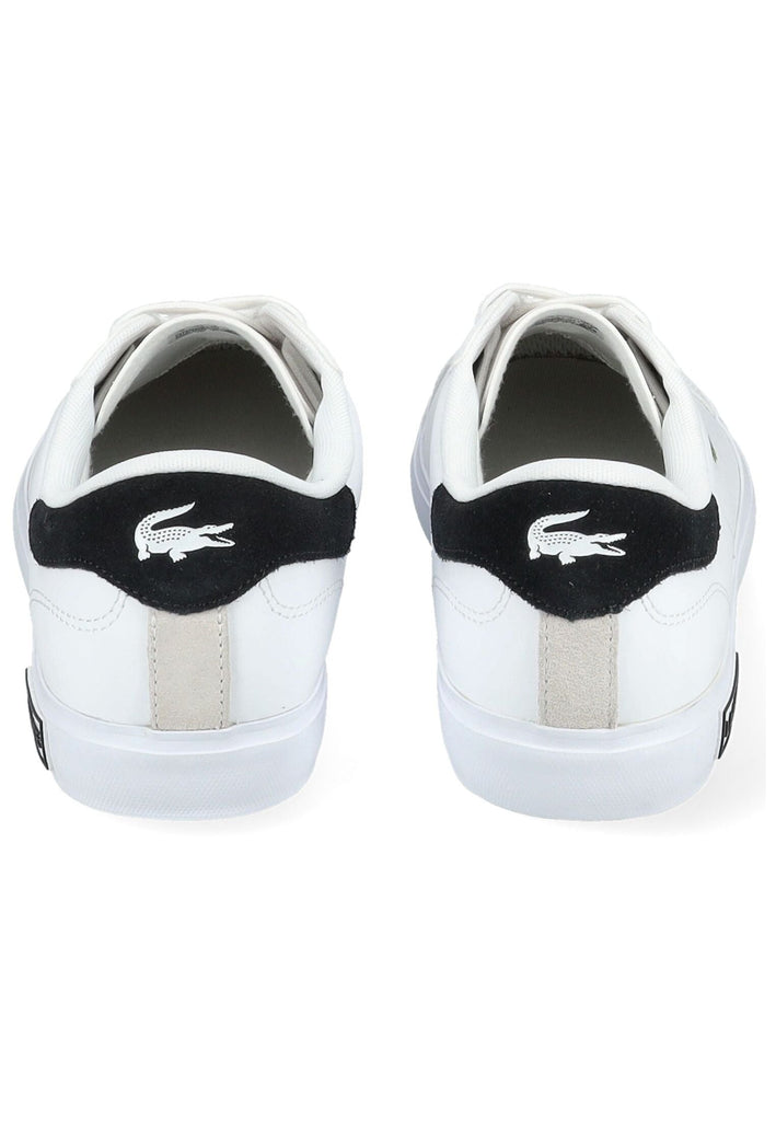 Lacoste Sneaker Leder Weiß/Schwarz