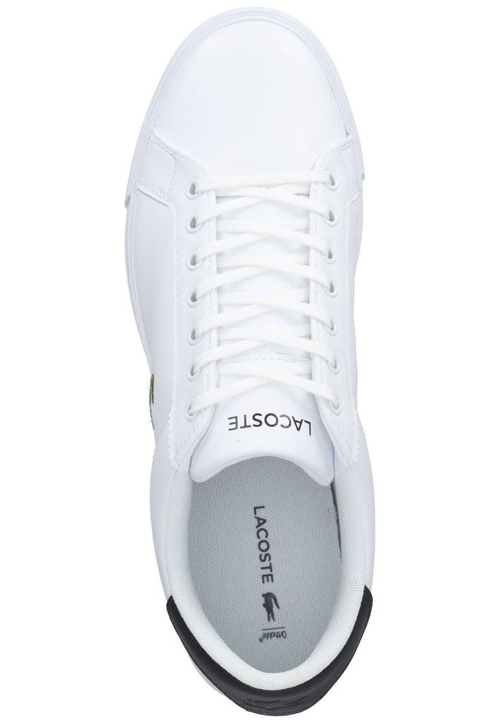 Lacoste Sneaker Leder Weiß/Schwarz