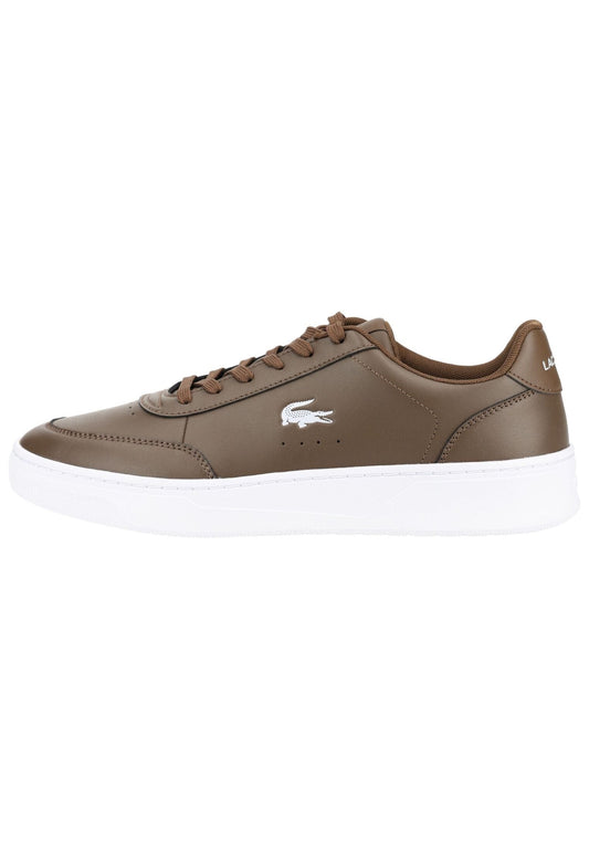 Lacoste Sneaker Lederimitat Braun/Weiß