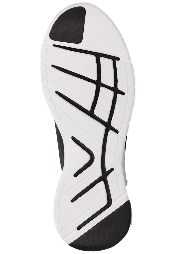 Lacoste Sneaker Lederimitat/Nylon Schwarz