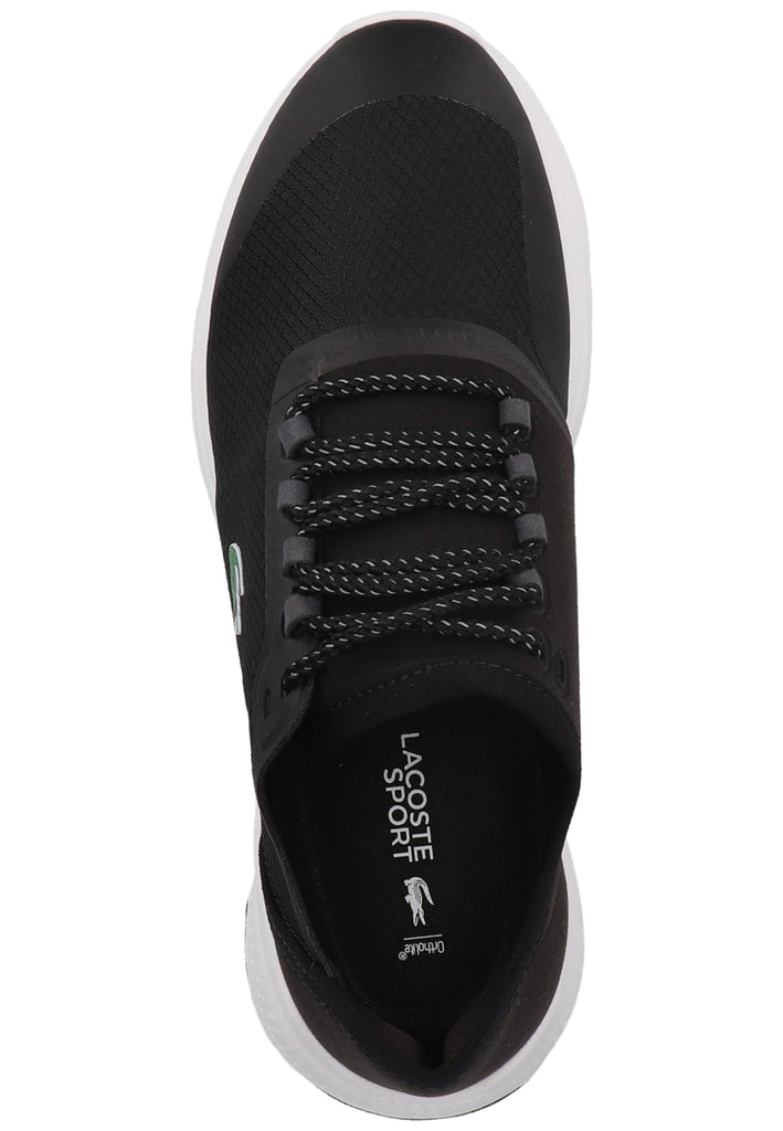 Lacoste Sneaker Lederimitat/Nylon Schwarz