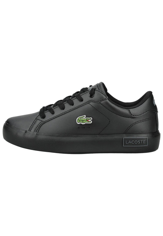 Lacoste Sneaker Lederimitat Schwarz/Schwarz