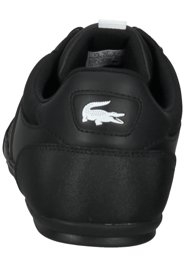 Lacoste Sneaker Lederimitat Schwarz/Weiß
