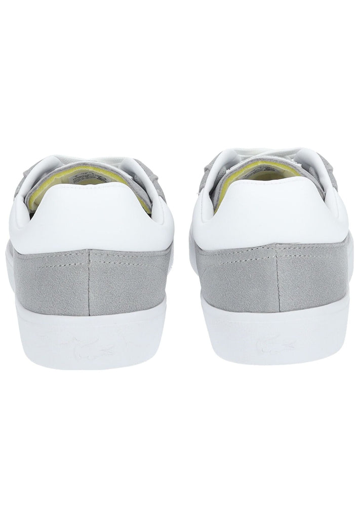 Lacoste Sneaker Lederimitat/Textil Grau/Weiß