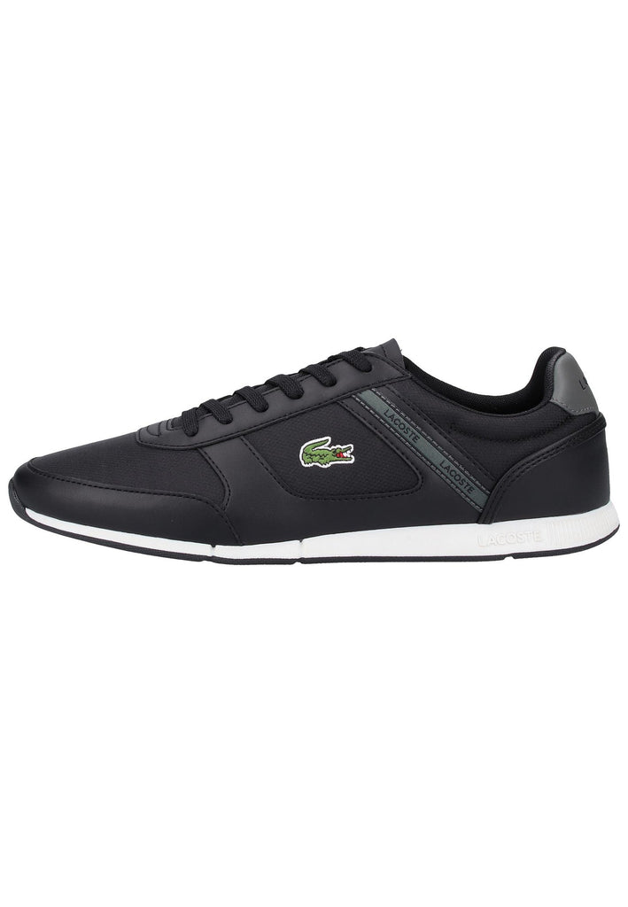Lacoste Sneaker Lederimitat/Textil Schwarz/Grau