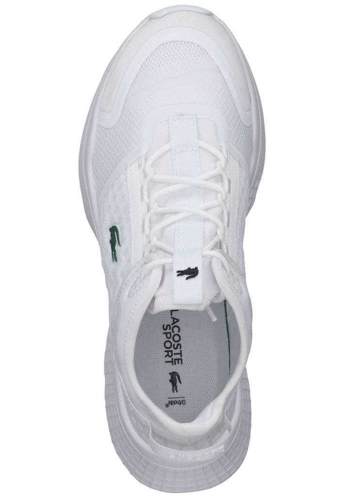 Lacoste Sneaker Lederimitat/Textil Weiß