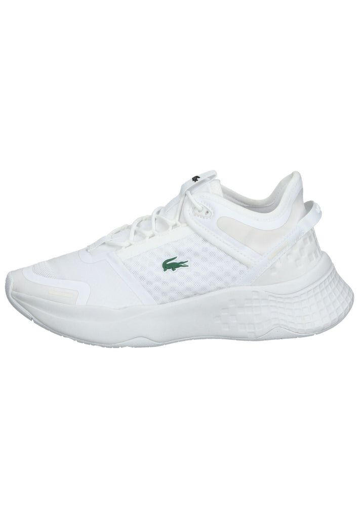 Lacoste Sneaker Lederimitat/Textil Weiß