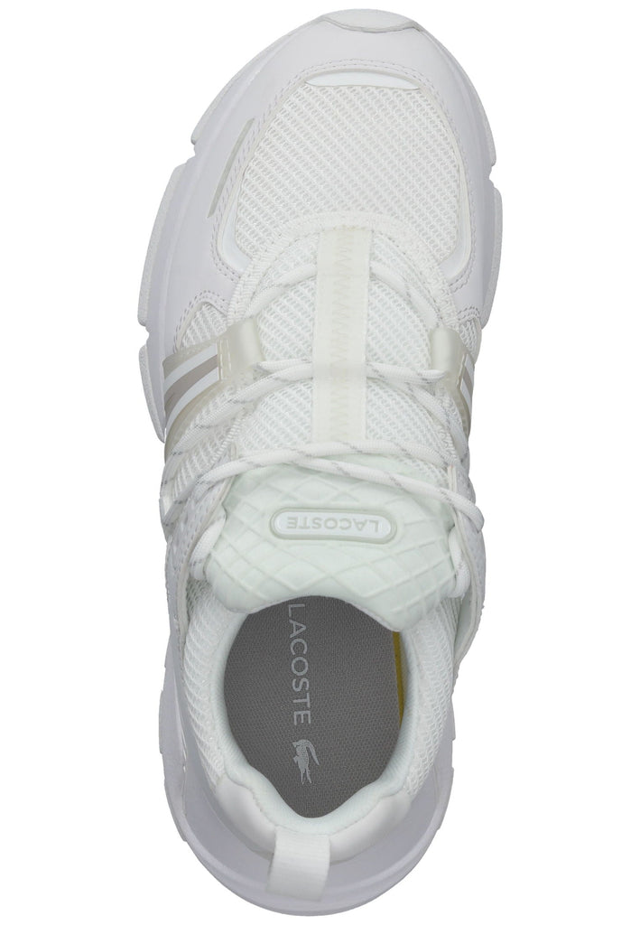 Lacoste Sneaker Lederimitat/Textil Weiß Kombi