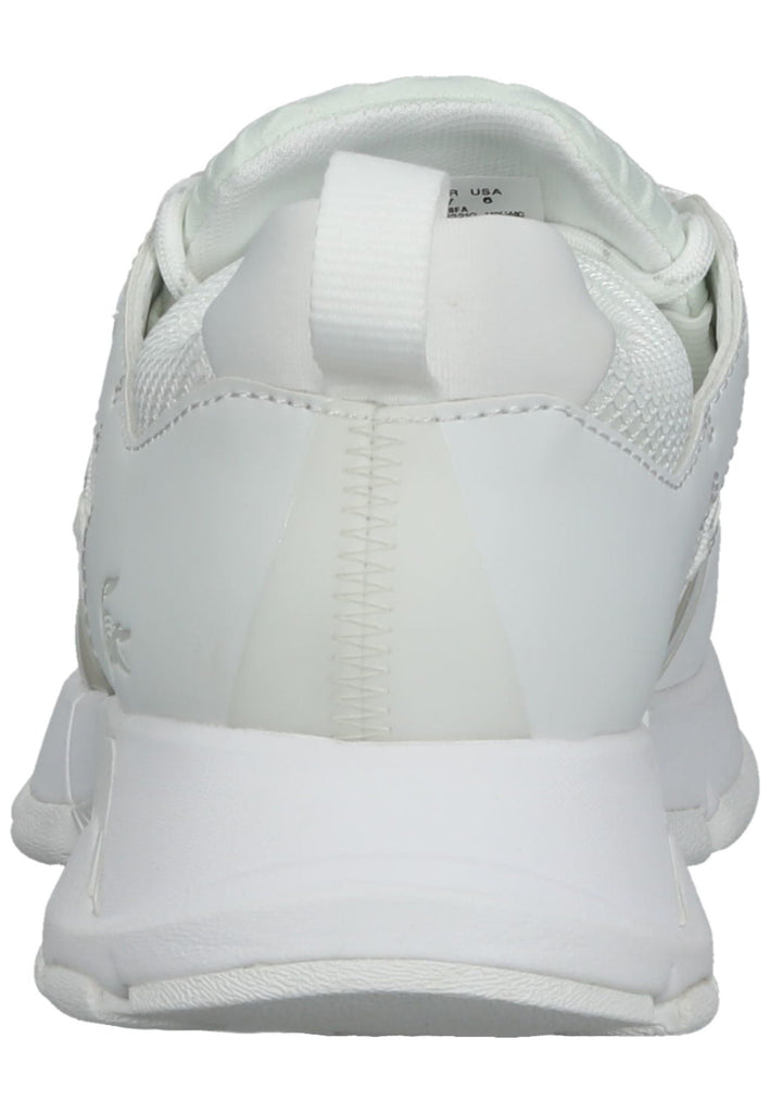Lacoste Sneaker Lederimitat/Textil Weiß Kombi
