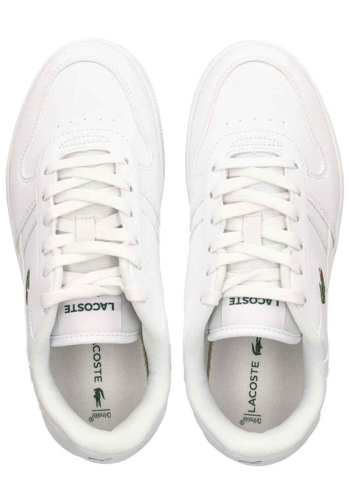Lacoste Sneaker Lederimitat/Textil Weiß/Weiß