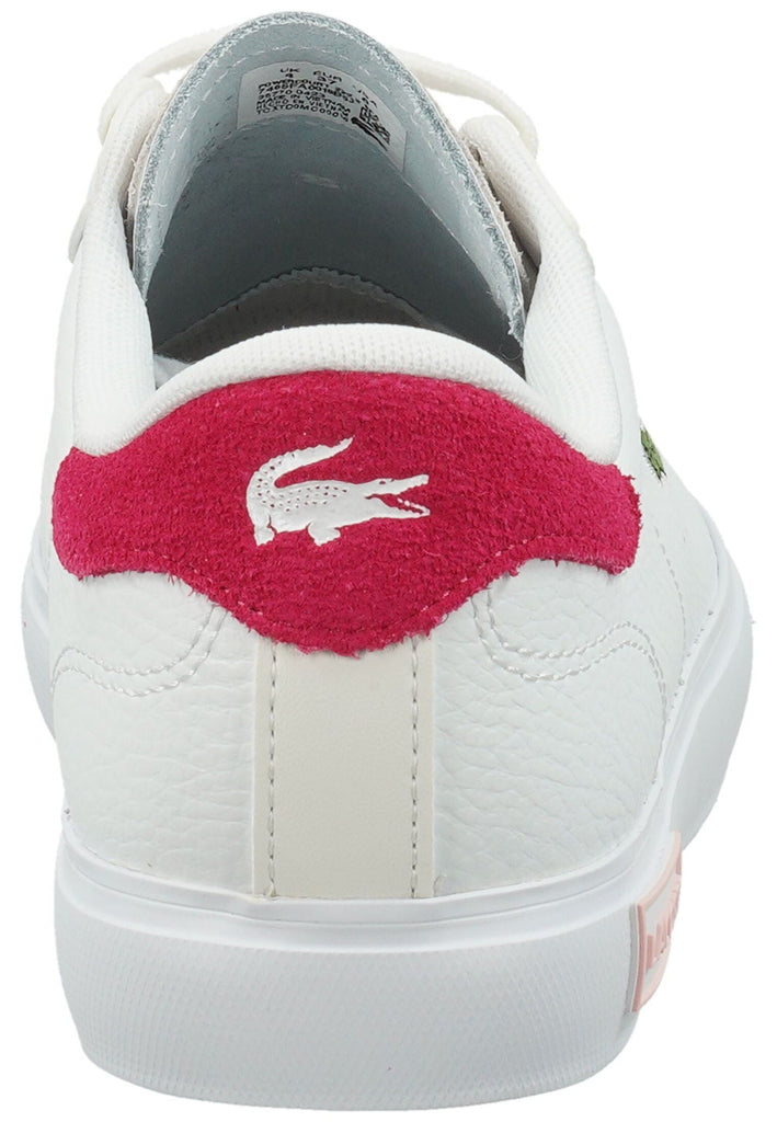 Lacoste Sneaker Lederimitat Weiß