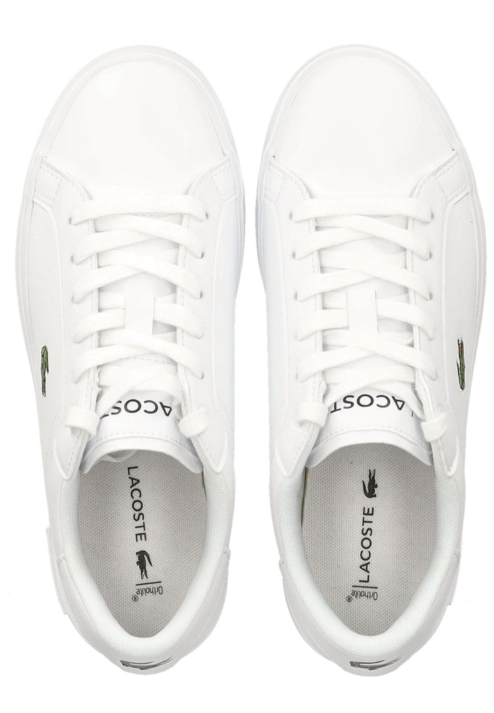 Lacoste Sneaker Lederimitat Weiß