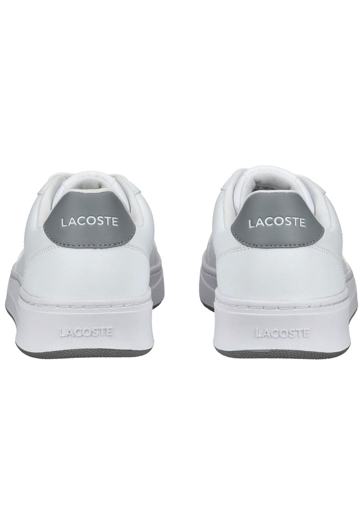 Lacoste Sneaker Lederimitat Weiß/Grau