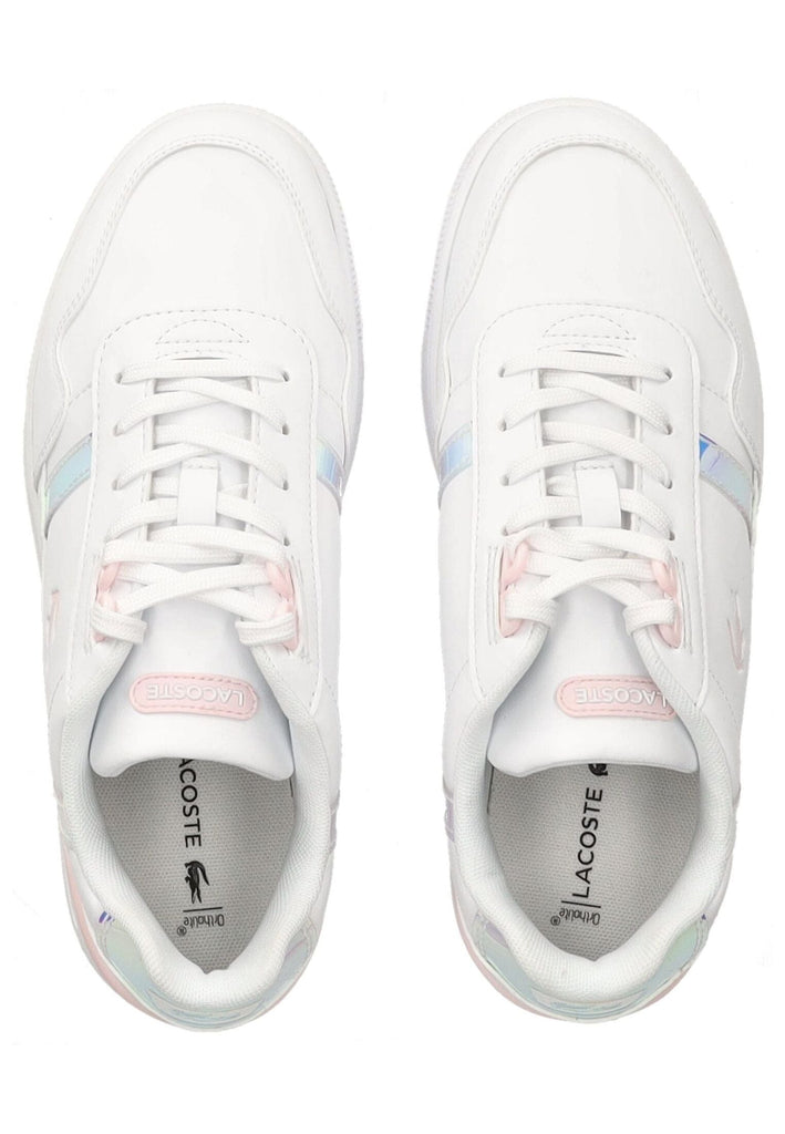 Lacoste Sneaker Lederimitat Weiß/Pink