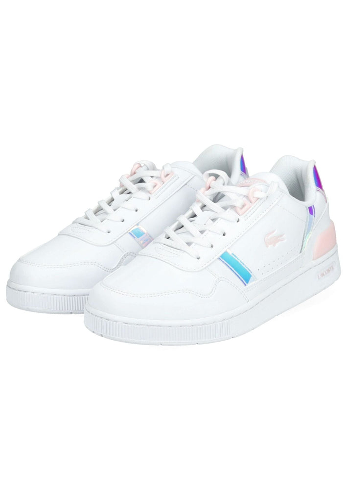 Lacoste Sneaker Lederimitat Weiß/Pink