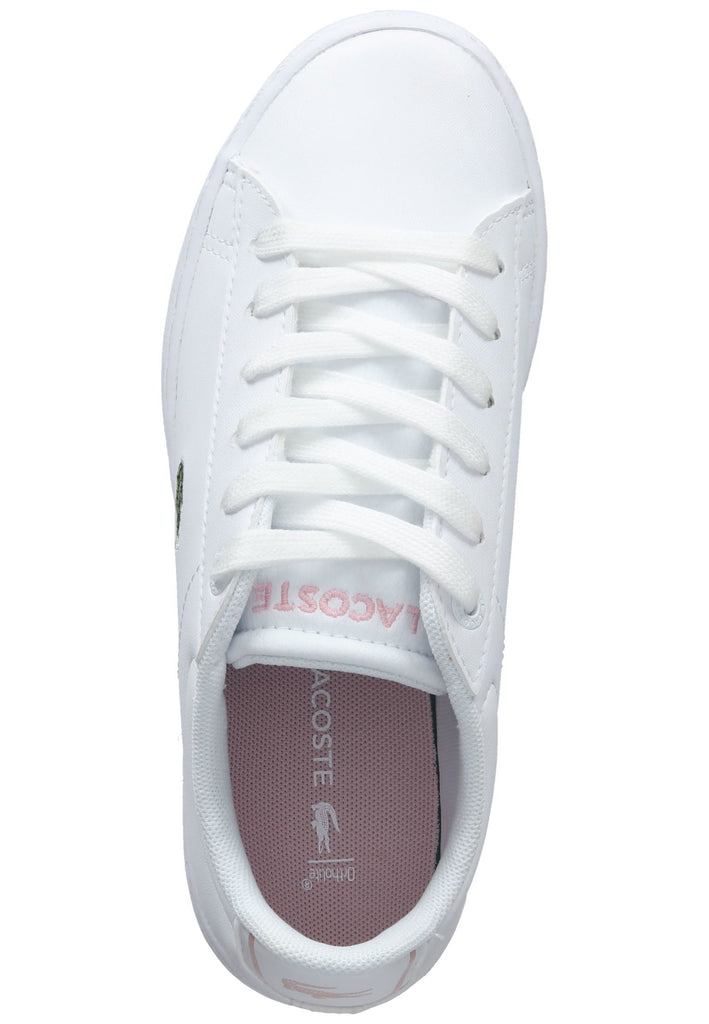 Lacoste Sneaker Lederimitat Weiß/Rosa