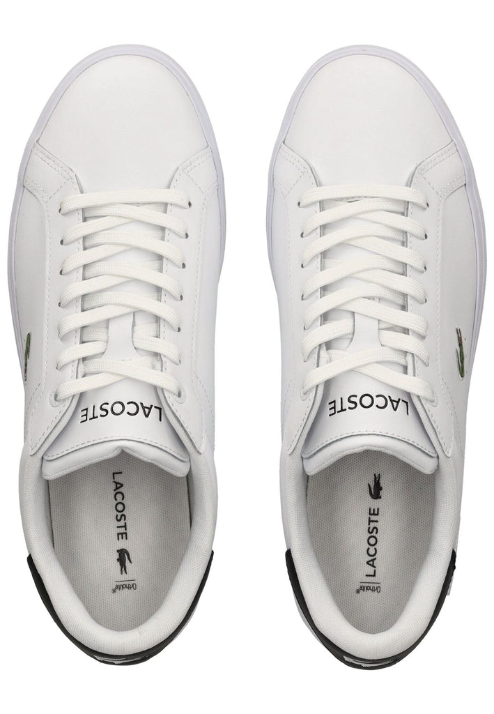Lacoste Sneaker Lederimitat Weiß/Schwarz