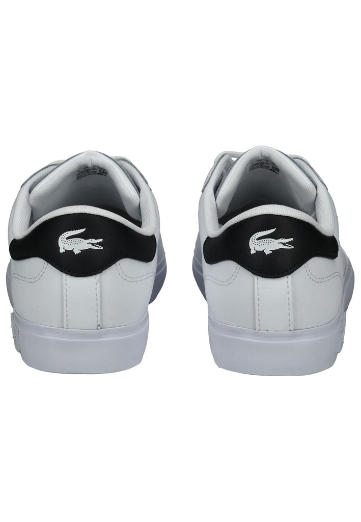 Lacoste Sneaker Lederimitat Weiß/Schwarz