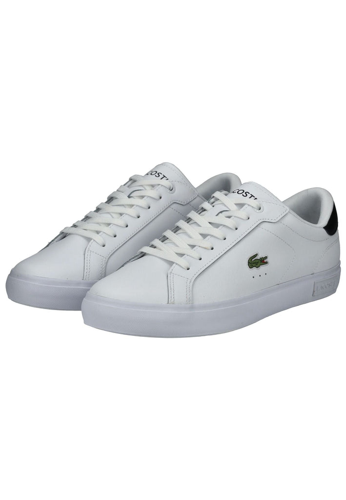 Lacoste Sneaker Lederimitat Weiß/Schwarz