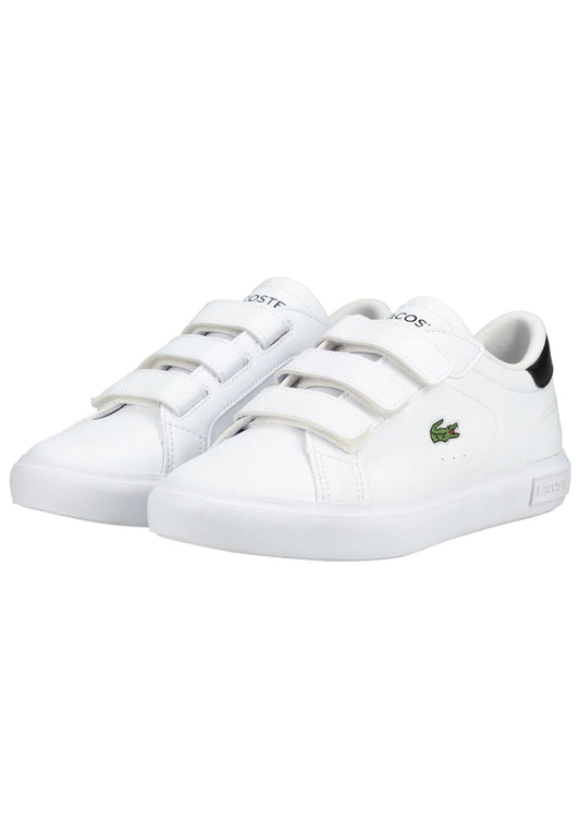 Lacoste Sneaker Lederimitat Weiß/Schwarz