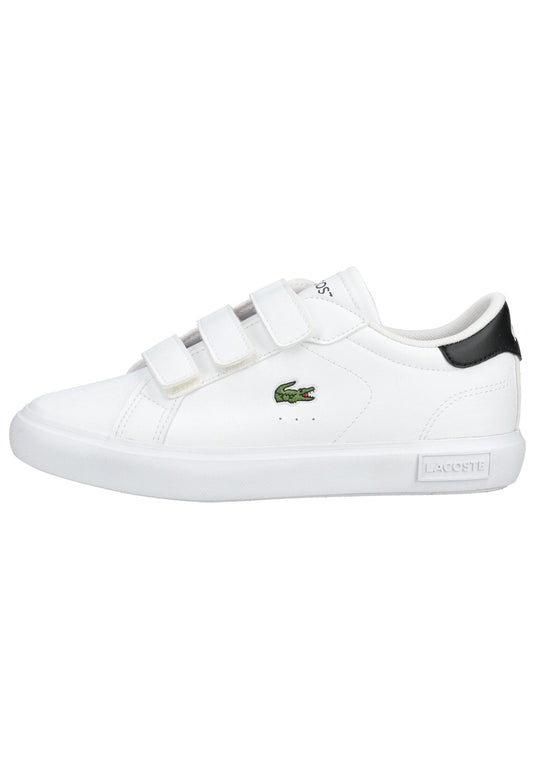Lacoste Sneaker Lederimitat Weiß/Schwarz