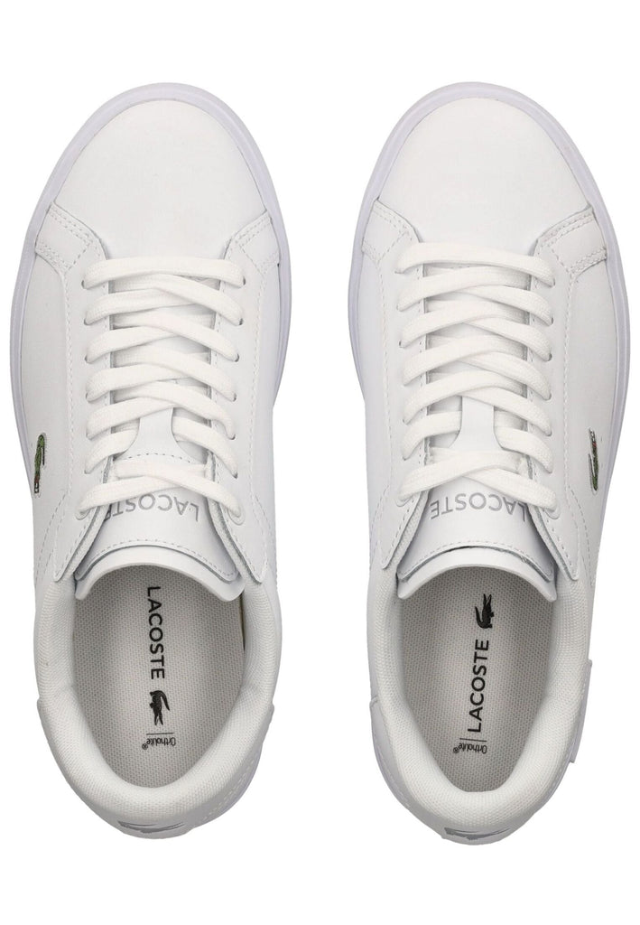 Lacoste Sneaker Lederimitat Weiß/Weiß