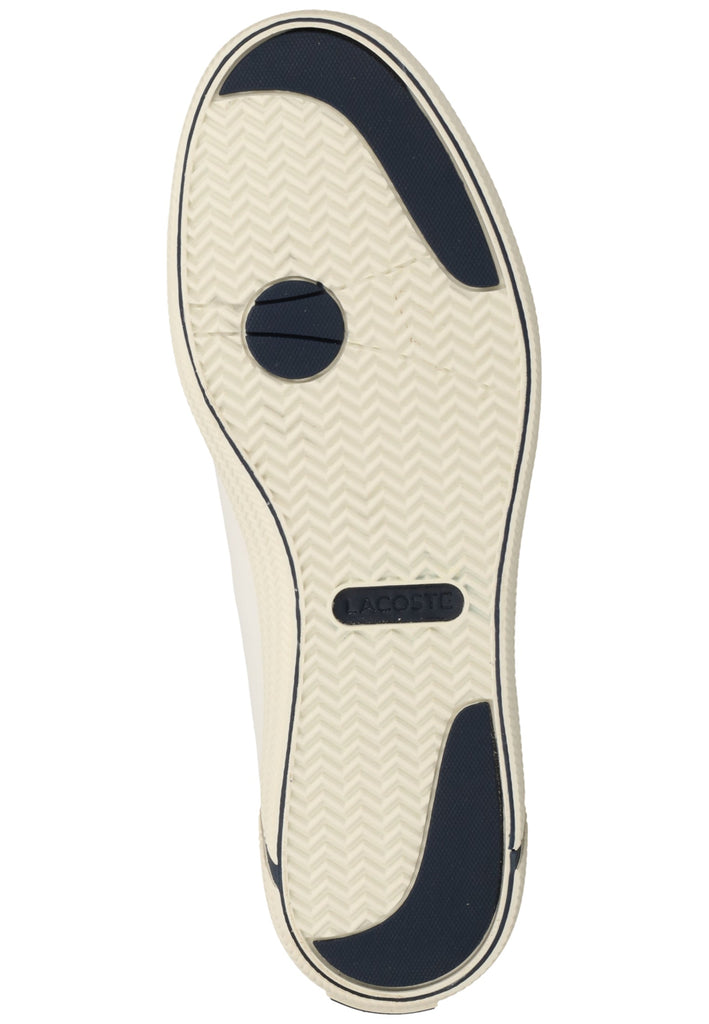 Lacoste Sneaker Nappaleder Weiß/Blau