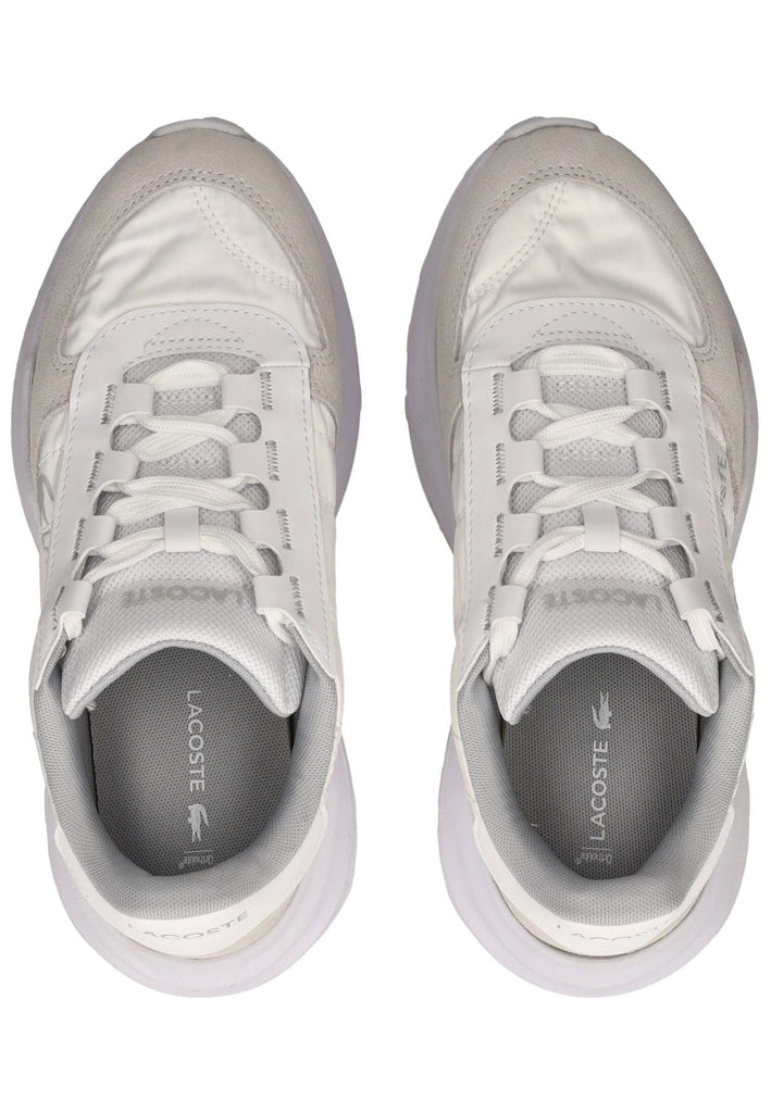 Lacoste Sneaker Veloursleder/Textil Weiß/Grau