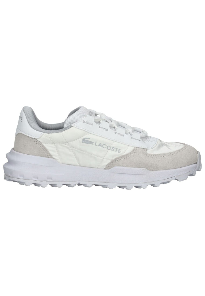 Lacoste Sneaker Veloursleder/Textil Weiß/Grau
