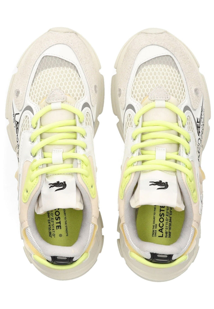 Lacoste Sneaker Veloursleder/Textil Weiß Kombi